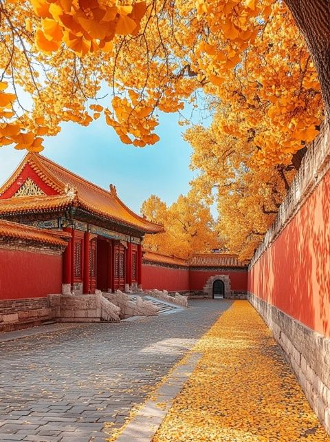 秋日風(fēng)光:北京紫禁城四周百花齊放