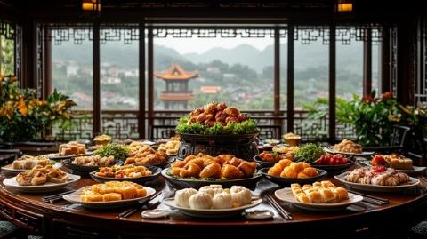 朋友剛從安徽黃山回來(lái)，選擇在家附近這家本幫菜和安徽菜特色濃郁的小館聚會(huì)