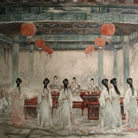 在廣東肇慶，一對(duì)新人喜結(jié)連理，盛大婚禮成為全城焦點(diǎn),48桌的宴席，每桌22道菜