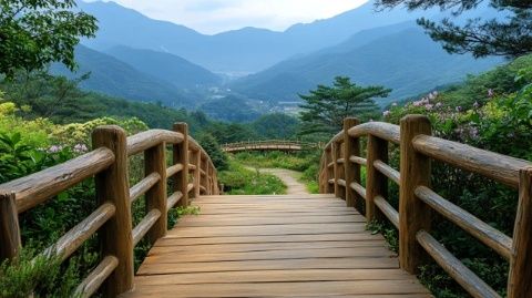 來(lái)到大南山觀看完山上的美景