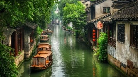 在甪直古鎮(zhèn)品嘗特色蹄膀，感受蘇州的柔情歲月