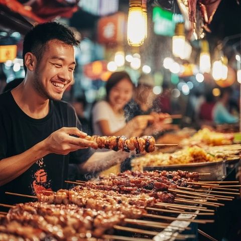 走進沙洲夜市，品嘗這道道美味