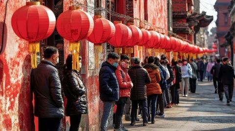 天津市民中秋前夕排百米長(zhǎng)隊(duì)搶購(gòu)特色月餅