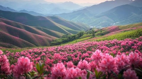 早安，云南元謀送自己一朵花送自己一朵花