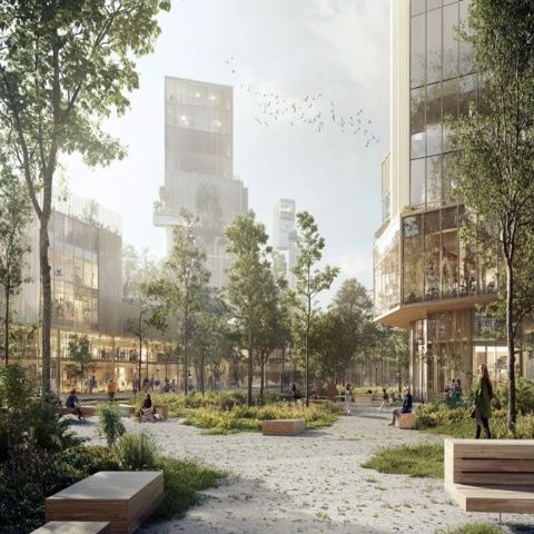 荷蘭建筑公司UNStudio贏得德國杜塞爾多夫市中心綜合發(fā)展項目設(shè)計比賽
