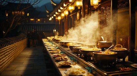 即墨古城開(kāi)啟金秋美食月，全國(guó)美食匯聚一堂