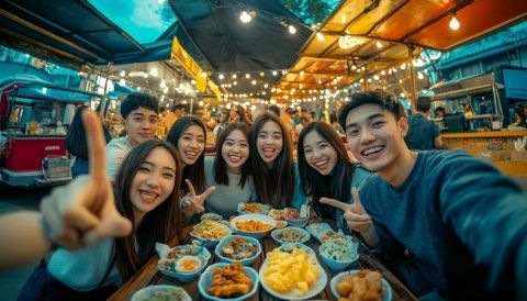 國貿(mào)美食街:樂趣和音樂之都