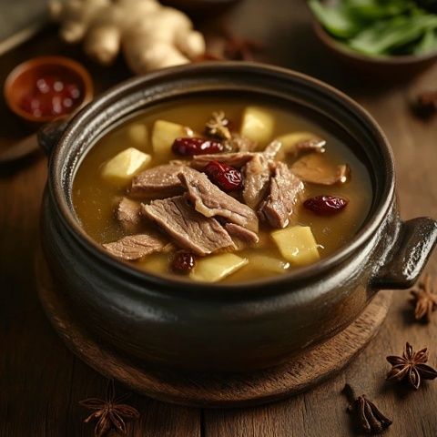 高湯拌勻肉餡至有彈性，制作美味紅燒肉步驟詳解