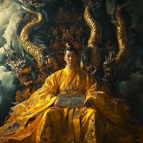 穿超豪華唐裝坐龍椅自稱楊貴妃，女子行為太迷惑！