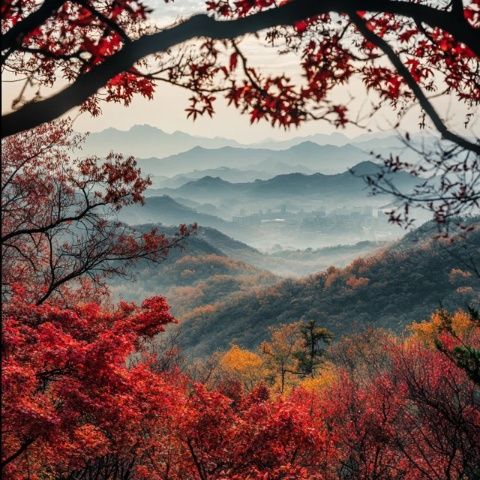 探秘古老老界嶺，追尋老子足跡，春日登山賞萬畝茱萸花海