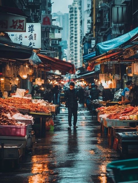漫步青島臺西緯四路早市，海鮮市場探秘記