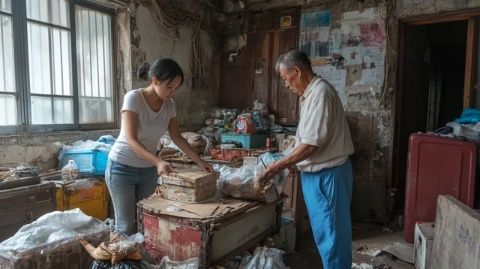 青島情侶不慎丟棄23萬現(xiàn)金，環(huán)衛(wèi)工人三度翻找助其找回全部積蓄