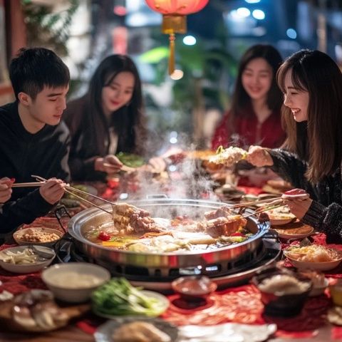 春節(jié)臨近，年味正濃，團(tuán)圓壩壩宴成為鄉(xiāng)村迎新春的主角,近日
