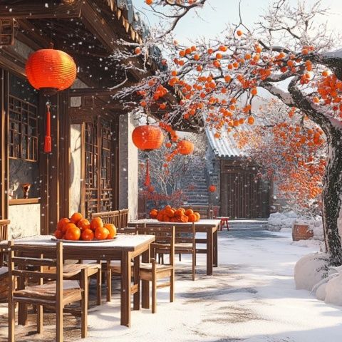 京城胡同新年新亮點(diǎn):五棵五彩毛衣大樹迎新春打卡熱
