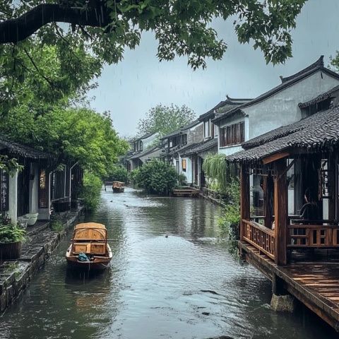 在蘆茨村我們邊走邊看邊拍，不知不覺(jué)就走到了沿河街道的盡頭，一路都是飯店