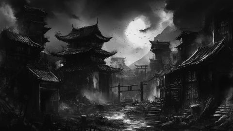在一個細雨綿綿的清晨，我踏入了丹巴縣散拉科村，仿佛走進了一幅水墨畫卷