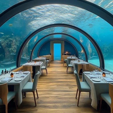 馬爾代夫奧臻島:水下餐廳里的美食與海底奇觀之旅
