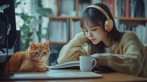 包頭一高校教師帶橘貓進(jìn)課堂聽課