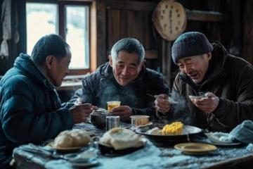 夜宴五里河，三人一張桌！