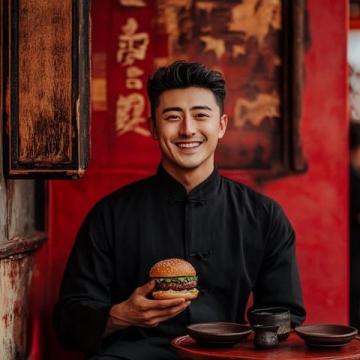 曹軒賓變身美食專家，在節(jié)目中細(xì)品佳肴