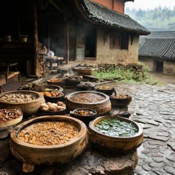 細(xì)雨清涼好日子，做了一桌邳州老三樣