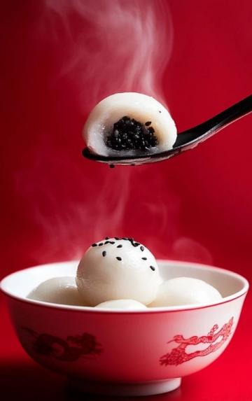江蘇鹽城的特產(chǎn)藕粉圓子,軟糯q彈外皮裹著豐富餡料