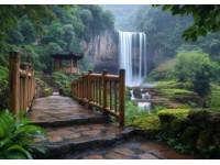 米東區(qū)獨山子村網(wǎng)紅打卡地，獨特的小瀑布在何處？