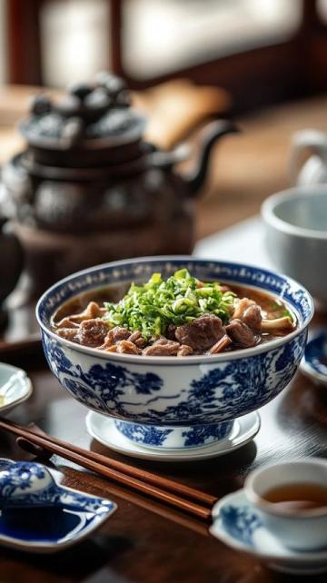 古城味覺(jué)傳奇:神木羊雜碎與鹵肉夾干酪的美食故事