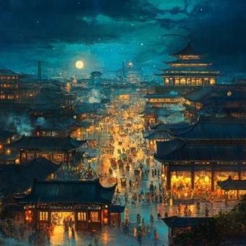 位置與環(huán)境夜晚的漕河涇，燈火闌珊，而在這片繁華之中