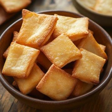 正在油炸豆腐，現(xiàn)做現(xiàn)賣,家鄉(xiāng)的豆腐就是好，炸的洞都有了，起泡泡了，金黃金黃的