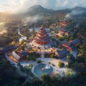 廣州周邊游丨清遠(yuǎn)交界之間,依山而建的歐式城堡酒店