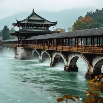 淮河之上古鎮(zhèn)新橋映長(zhǎng)虹