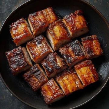 中式經(jīng)典：香煎五花肉，別名走油肉或燒白肉，風(fēng)味獨(dú)特的美食體驗(yàn)
