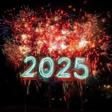 告別2024，喜迎2025，煙火昭彰，星月滾燙