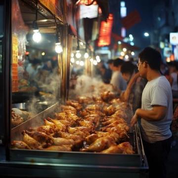 開(kāi)封夜市是中國(guó)著名的美食聚集地，以其豐富多樣的小吃聞名