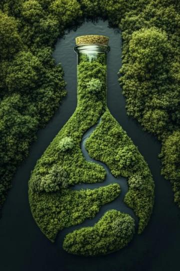 百態(tài)人生:歲月流動中的浮萍與蜿蜒河