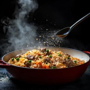 新疆特色抓飯：羊肉胡蘿卜燜飯，家常做法詳細(xì)步驟