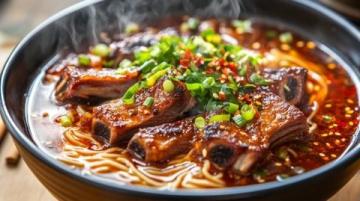 內(nèi)江牛肉面是四川省內(nèi)江市的特色傳統(tǒng)小吃，以其麻辣鮮香、