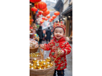 正月初六，郴州市步步高廣場門口滿是濃郁的春節(jié)氛圍，廣場上人頭攢動
