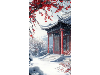 明朝一位道士見到山中的梅花，獨自傲立于雪中，寫下一首詠梅詩！