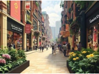 濟寧市的大型商業(yè)街