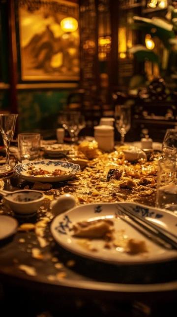 上海一?？漆t(yī)生在飯店吃飯，點了3個菜和1瓶白酒，誰料，剛吃2口，他猛得一拍桌子