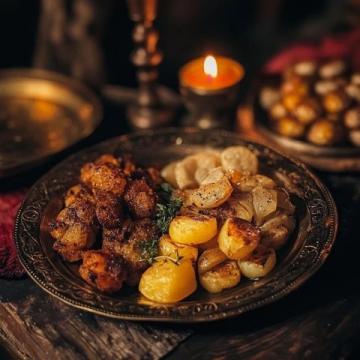 炭火烤土豆:簡單又美味的農(nóng)村特色小吃 рецепт