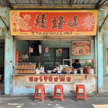 老式地?cái)偵系拿朗掣呤郑撼措u鹵肉涼皮一應(yīng)俱全