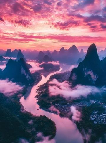桂林山水與詩中的意境:自然之美與人文情感