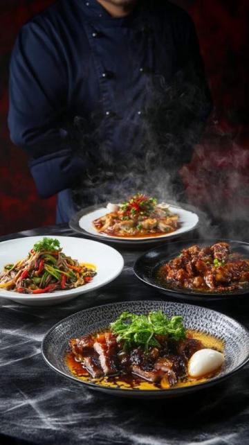 成都地道美食:探索‘饕林’酒店的招牌晾桿白切豬肘佳肴體驗(yàn)