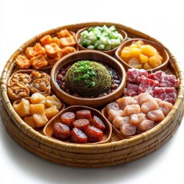 廣西特色美食種類(lèi)豐富，融合了酸、辣、鮮、香等多種風(fēng)味，既有獨(dú)特的地方特色
