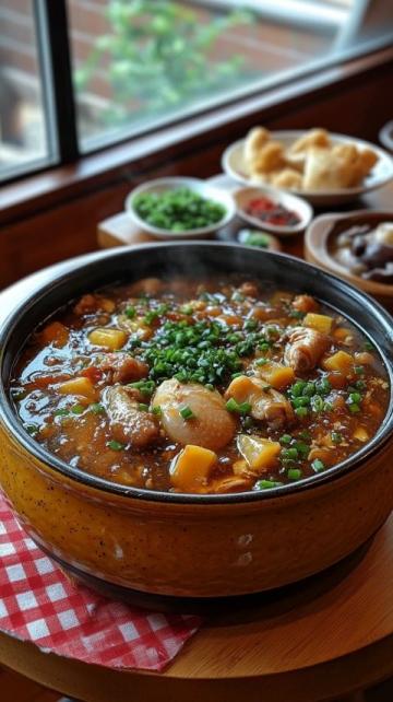 豬蹄燉黃豆是一道色香味俱全的傳統(tǒng)美食，深受人們的喜愛,這道菜不僅口感豐富