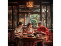 鄉(xiāng)村里開起了一家家庭式小店, 名叫"莆田味道", 以地道的莆田菜聞名。