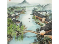 人家盡枕河古宮閑地少水港小橋多(君到姑蘇見，人家盡枕河,古宮閑地少，水港小橋多)